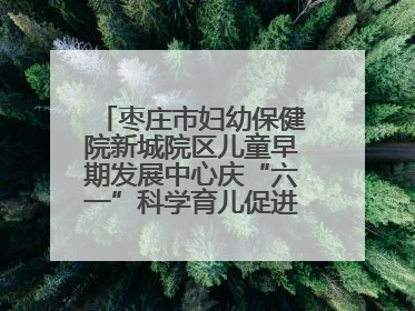 枣庄市妇幼保健院新城院区儿童早期发展中心庆“六一”科学育儿促进活动圆满收官