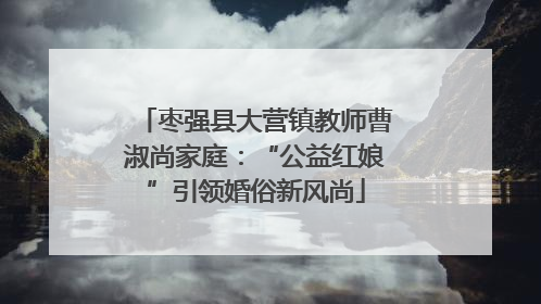 枣强县大营镇教师曹淑尚家庭：“公益红娘”引领婚俗新风尚
