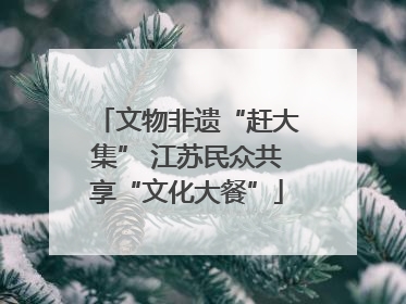 文物非遗“赶大集” 江苏民众共享“文化大餐”