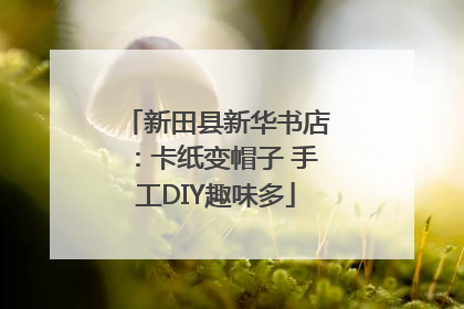 新田县新华书店：卡纸变帽子 手工DIY趣味多