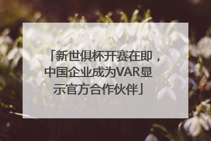新世俱杯开赛在即,中国企业成为VAR显示官方合作伙伴