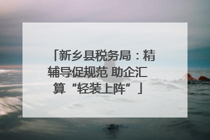 新乡县税务局：精辅导促规范 助企汇算“轻装上阵”