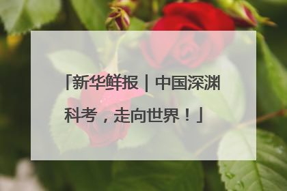 新华鲜报｜中国深渊科考，走向世界！