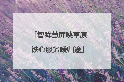 智眸慧屏映草原 铁心服务暖归途