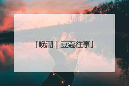 晚潮｜豆蔻往事