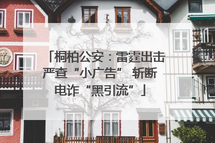 桐柏公安：雷霆出击严查“小广告” 斩断电诈“黑引流”