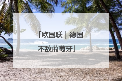 欧国联｜德国不敌葡萄牙