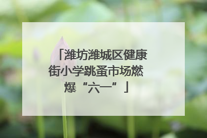 潍坊潍城区健康街小学跳蚤市场燃爆“六一”