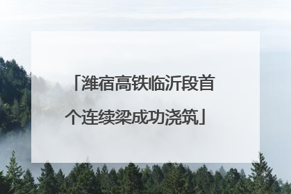 潍宿高铁临沂段首个连续梁成功浇筑