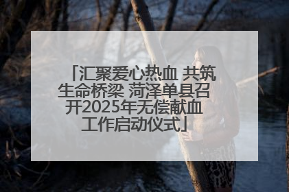 汇聚爱心热血 共筑生命桥梁 菏泽单县召开2025年无偿献血工作启动仪式
