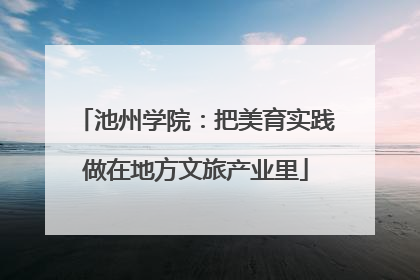池州学院：把美育实践做在地方文旅产业里