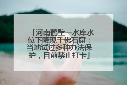 河南鹤壁一水库水位下降现千佛石窟：当地试过多种办法保护，目前禁止打卡