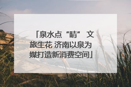 泉水点“睛” 文旅生花 济南以泉为媒打造新消费空间