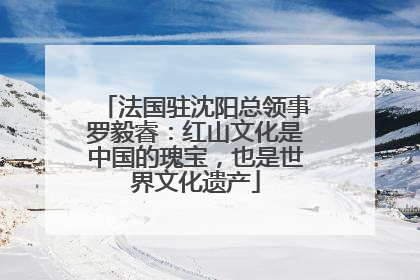 法国驻沈阳总领事罗毅睿：红山文化是中国的瑰宝，也是世界文化遗产