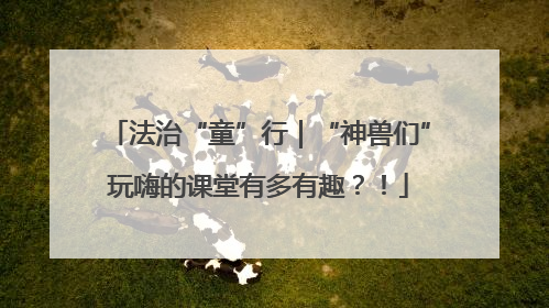 法治“童”行｜“神兽们”玩嗨的课堂有多有趣？！