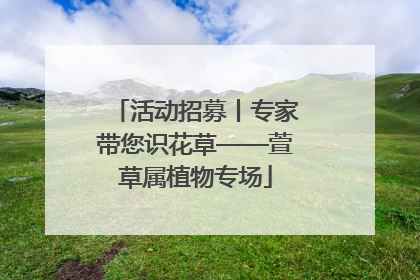 活动招募丨专家带您识花草——萱草属植物专场