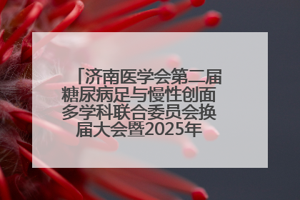 济南医学会第二届糖尿病足与慢性创面多学科联合委员会换届大会暨2025年学术年会成功举行