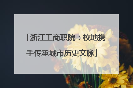 浙江工商职院：校地携手传承城市历史文脉
