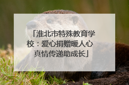 淮北市特殊教育学校：爱心捐赠暖人心 真情传递助成长