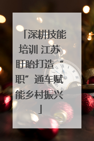 深耕技能培训 江苏盱眙打造“职”通车赋能乡村振兴
