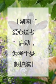 湖南“爱心送考”启动，为考生梦想护航