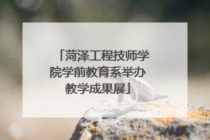 菏泽工程技师学院学前教育系举办教学成果展