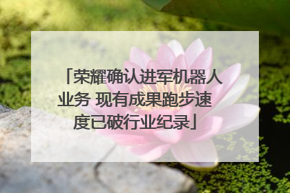 荣耀确认进军机器人业务 现有成果跑步速度已破行业纪录