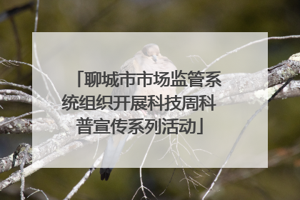 聊城市市场监管系统组织开展科技周科普宣传系列活动
