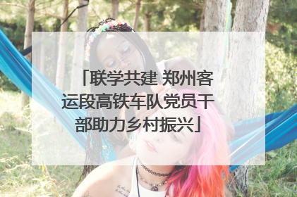 联学共建 郑州客运段高铁车队党员干部助力乡村振兴