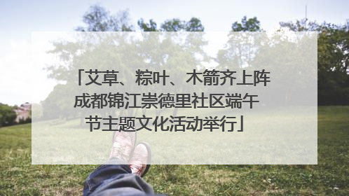艾草、粽叶、木箭齐上阵 成都锦江崇德里社区端午节主题文化活动举行