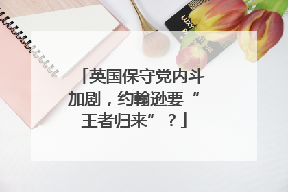 英国保守党内斗加剧，约翰逊要“王者归来”？