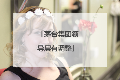 茅台集团领导层有调整