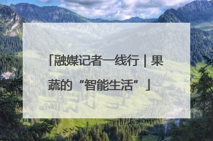 融媒记者一线行｜果蔬的“智能生活”