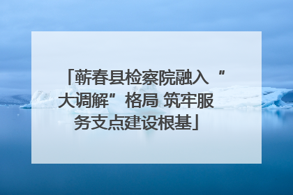 蕲春县检察院融入“大调解”格局 筑牢服务支点建设根基