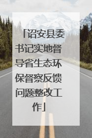 诏安县委书记实地督导省生态环保督察反馈问题整改工作