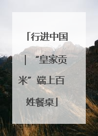 行进中国｜“皇家贡米”端上百姓餐桌