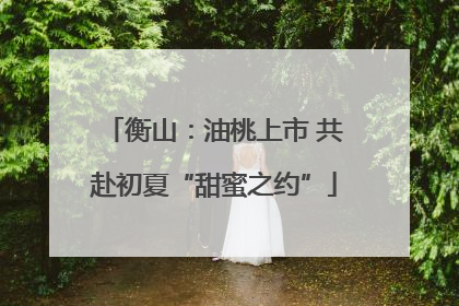 衡山：油桃上市 共赴初夏“甜蜜之约”
