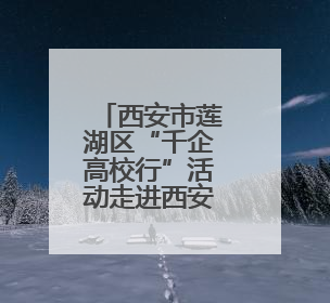 西安市莲湖区“千企高校行”活动走进西安理工大学