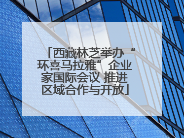 西藏林芝举办“环喜马拉雅”企业家国际会议 推进区域合作与开放