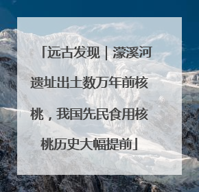 远古发现｜濛溪河遗址出土数万年前核桃，我国先民食用核桃历史大幅提前