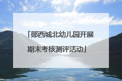 郧西城北幼儿园开展期末考核测评活动