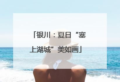 银川：夏日“塞上湖城”美如画