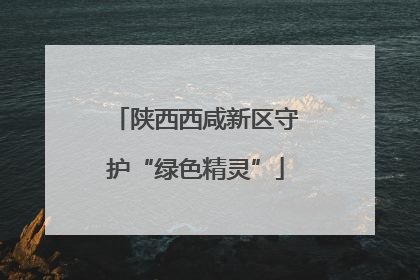 陕西西咸新区守护“绿色精灵”