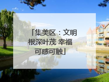 集美区：文明根深叶茂 幸福可感可触