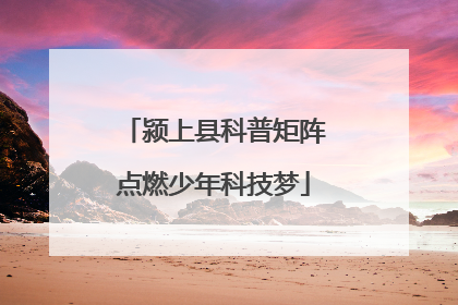 颍上县科普矩阵点燃少年科技梦