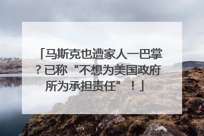 马斯克也遭家人一巴掌？已称“不想为美国政府所为承担责任”！