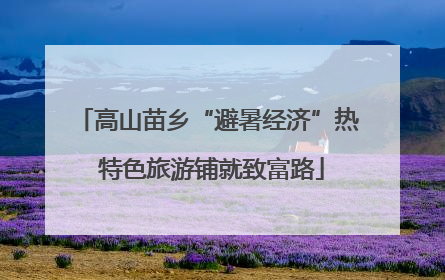 高山苗乡“避暑经济”热 特色旅游铺就致富路