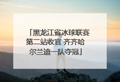 黑龙江省冰球联赛第二站收官 齐齐哈尔兰迪一队夺冠