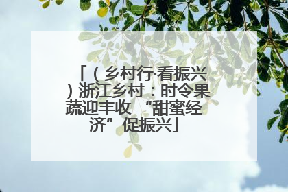 （乡村行·看振兴）浙江乡村：时令果蔬迎丰收 “甜蜜经济”促振兴