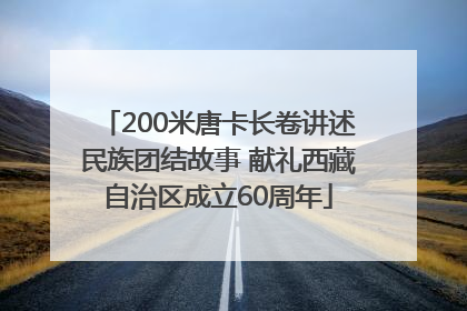 200米唐卡长卷讲述民族团结故事 献礼西藏自治区成立60周年